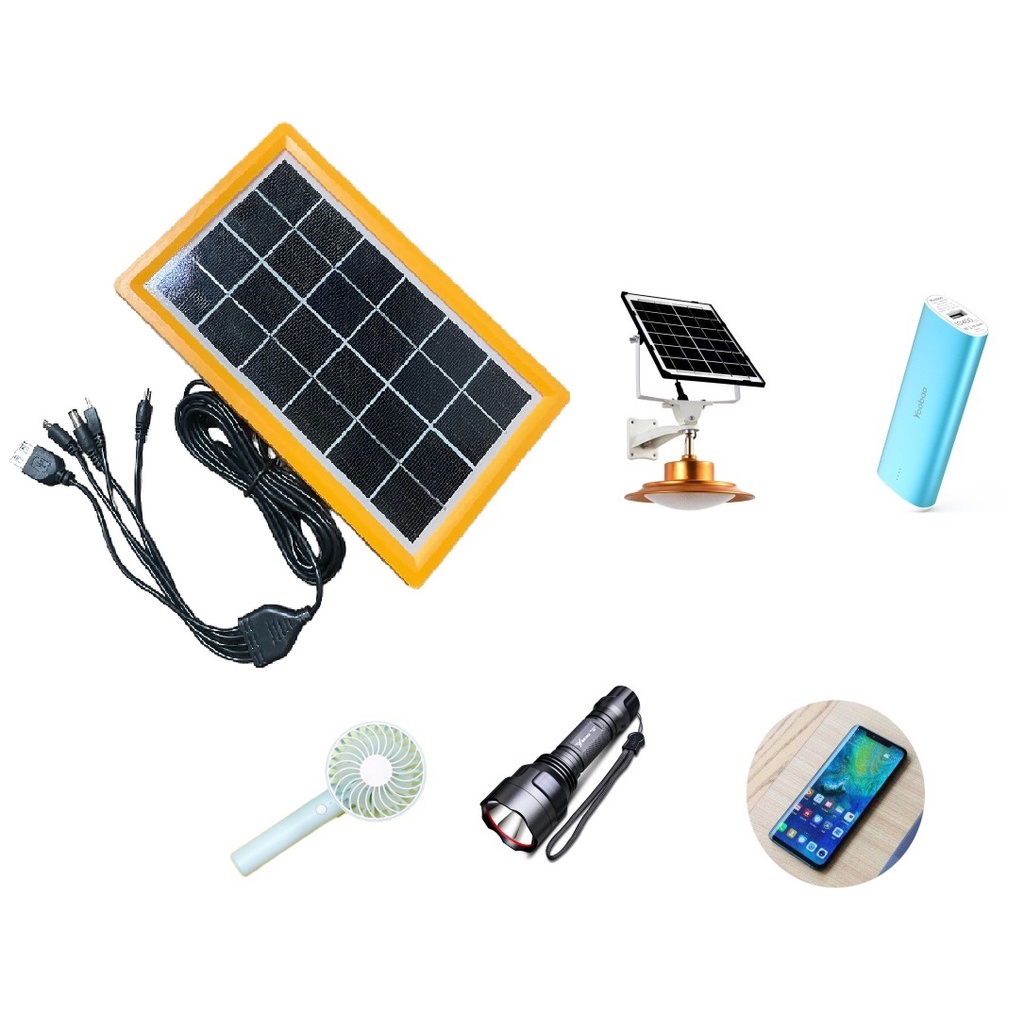 Novo Placa Solar V W V W Usb Para Camping Carrega Aparelhos