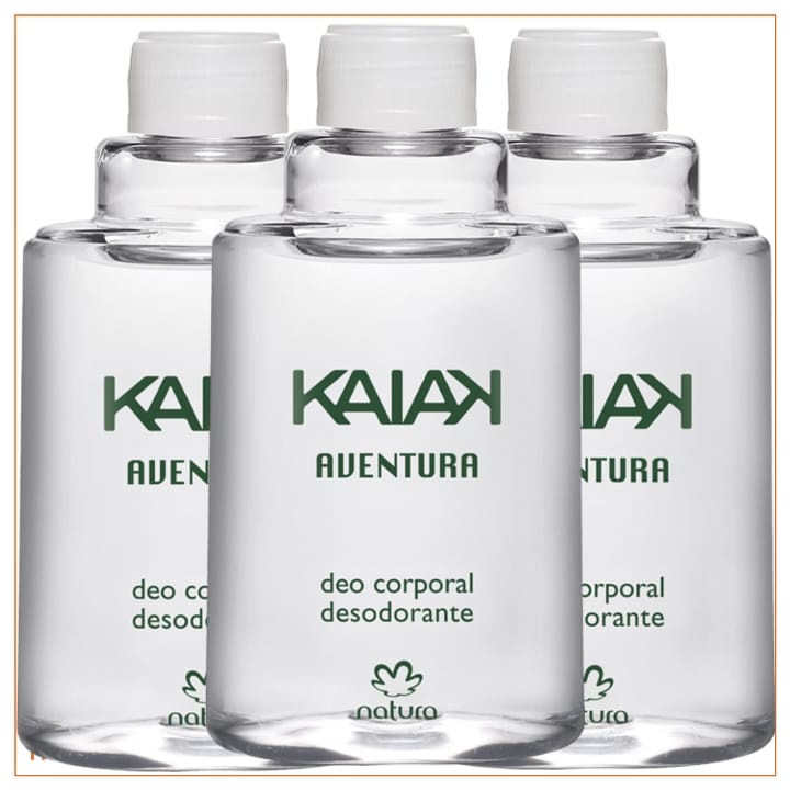 Kit Desodorante Refil Kaiak Aventura Masculino Natura Ml