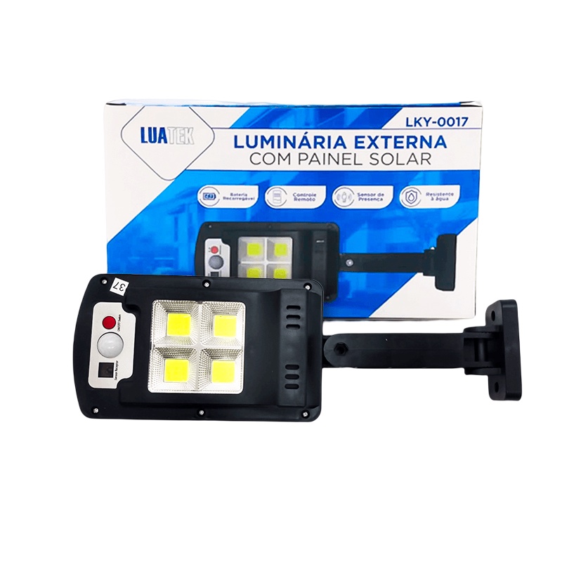 Lumin Ria Poste Externa Solar Leds Shopee Brasil