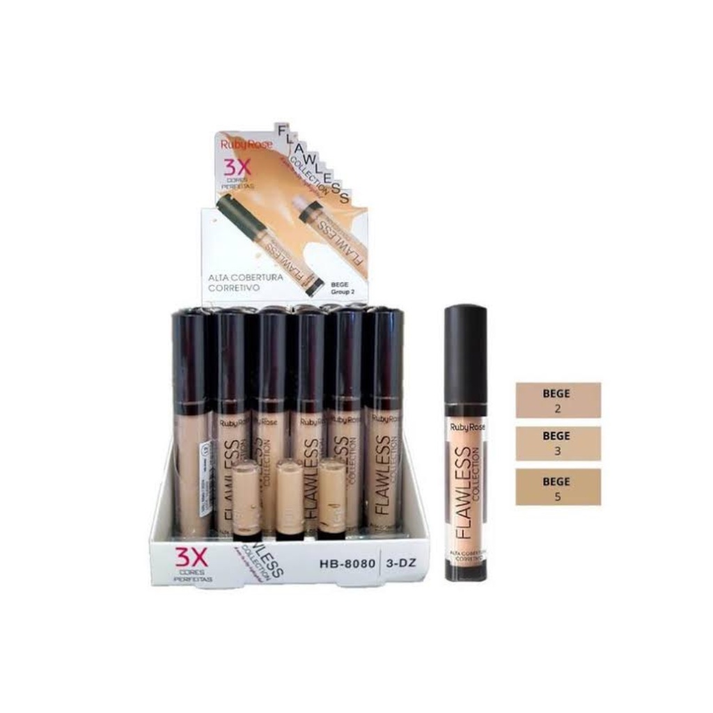 Corretivo Liquido Flawless Colection Ruby Rose Bege Maquiagem Shopee