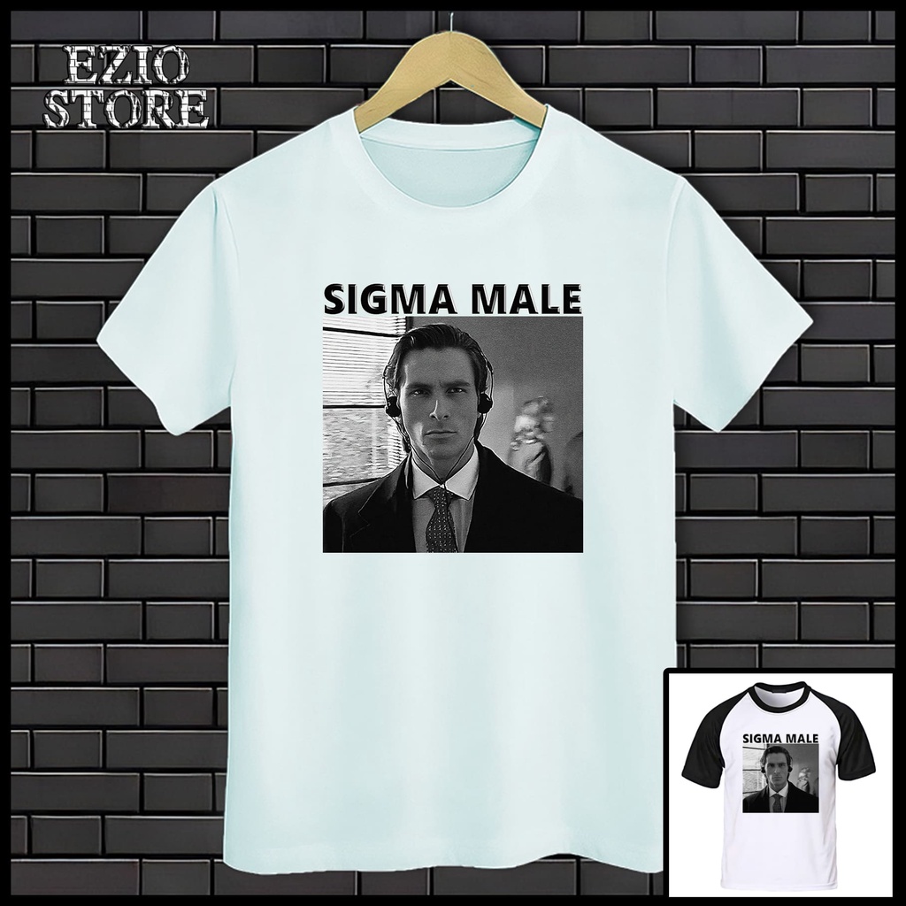 Camiseta Sigma Male Meme Christian Bale Unissex Camisa Blusa Branco E