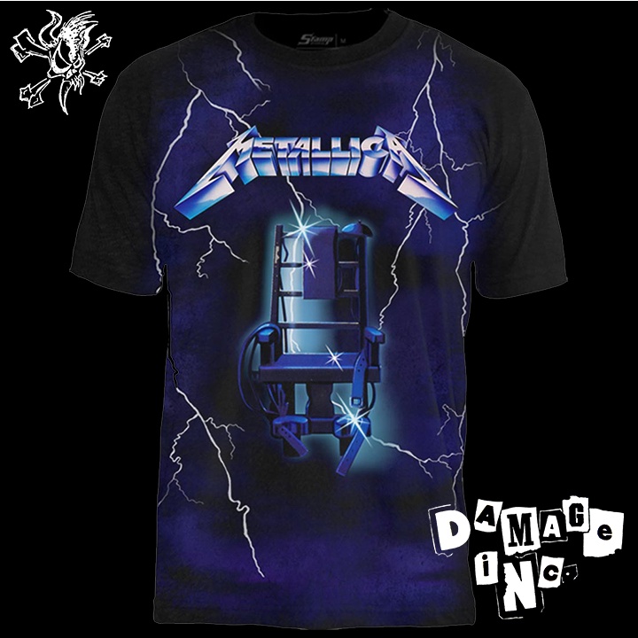 Camiseta Metallica Ride The Lightning Premium Tamanho Gg Shopee