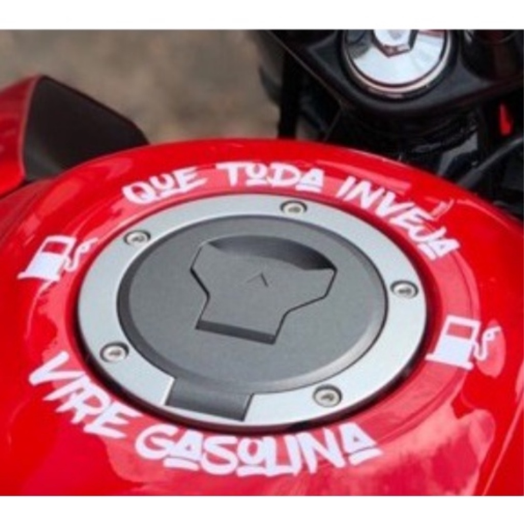 Adesivo De Moto Que Toda Inveja Vire Gasolina Tanque Shopee Brasil