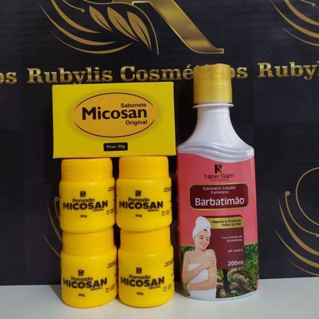 Kit Pomada Clareadora Micosan Pomadas Sabonete Em Barra