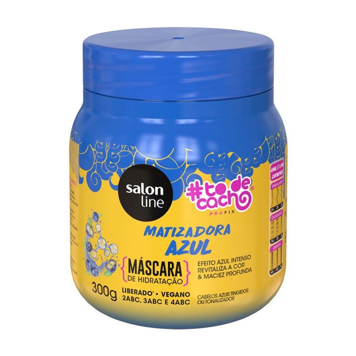 Mascara Capilar Matizadora Salon Line Azul 300g Shopee Brasil