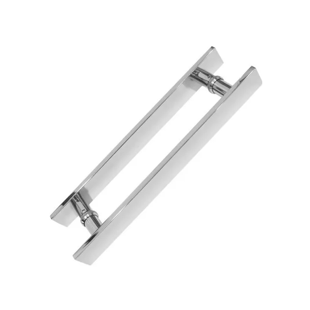 Puxador Inox Para Porta Pivotante Madeira Vidro Cm Lg Metais