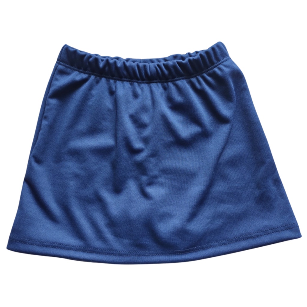 Short Saia Escolar Helanca Uniforme Cor Azul Marinho Shopee Brasil