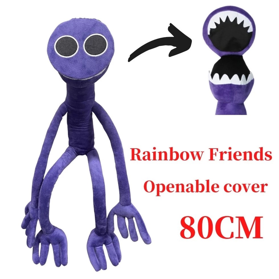 Pel Cia Roxo Rainbow Friends Purple Roblox P Entrega Cm Abre A Boca