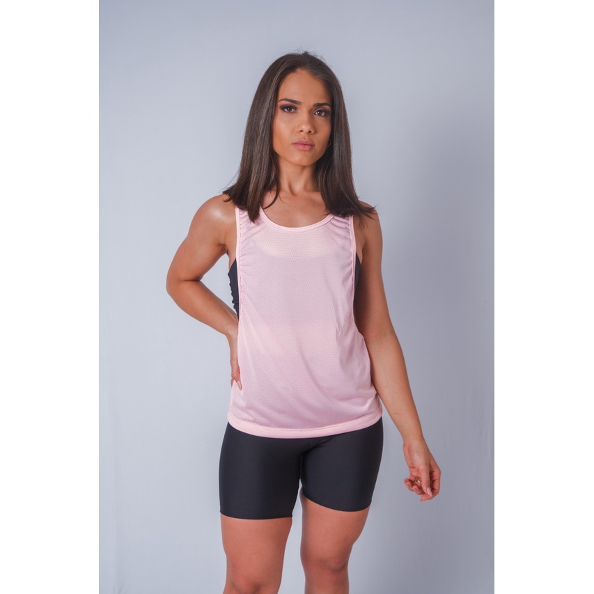 Regata Dry Fit Cavada Feminina Furadinha Academia Shopee Brasil