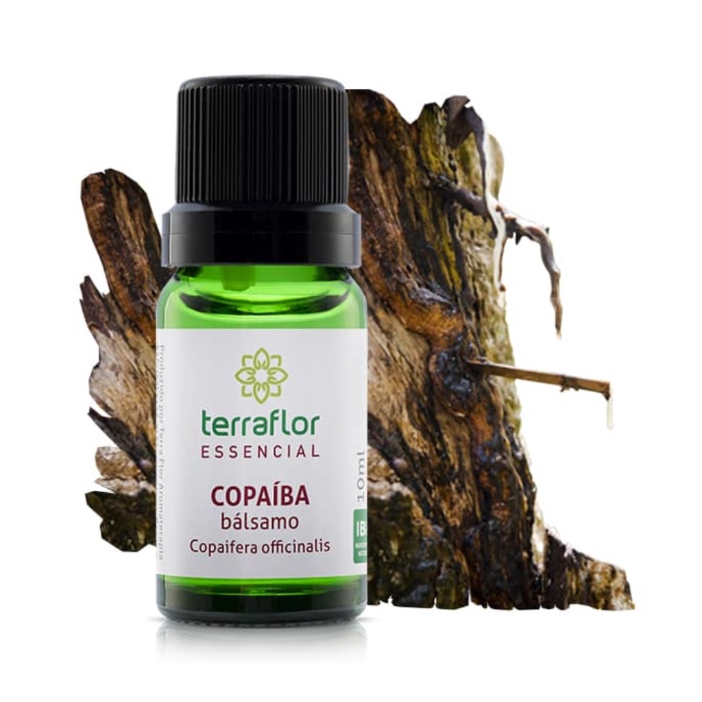 Copaíba bálsamo Copaifera officinalis Seiva resinosa Terra Flor 10ml