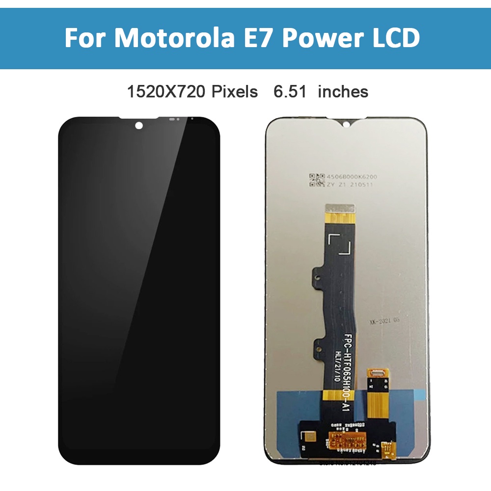 Tela Frontal Display Lcd Touch Moto E Power Aro Xt Original