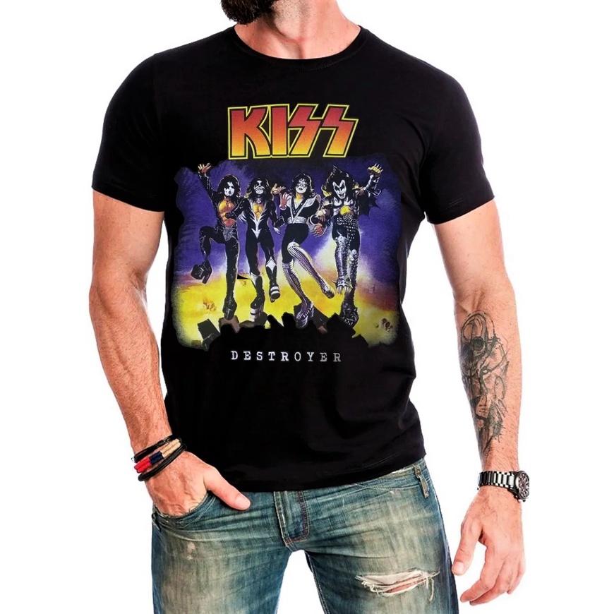 Camiseta Kiss Destroyer Oficina Rock Original Shopee Brasil