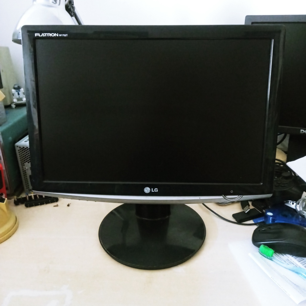 Monitor Lcd LG Flatron 17pol W1752t Defeito Leia Anuncio Shopee Brasil