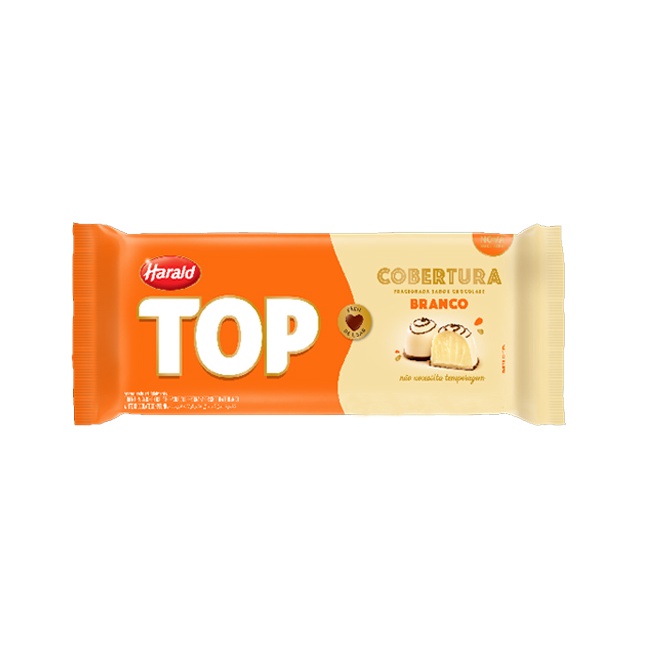 Barra De Chocolate Cobertura Top Branco 2 1kg Harald Shopee Brasil