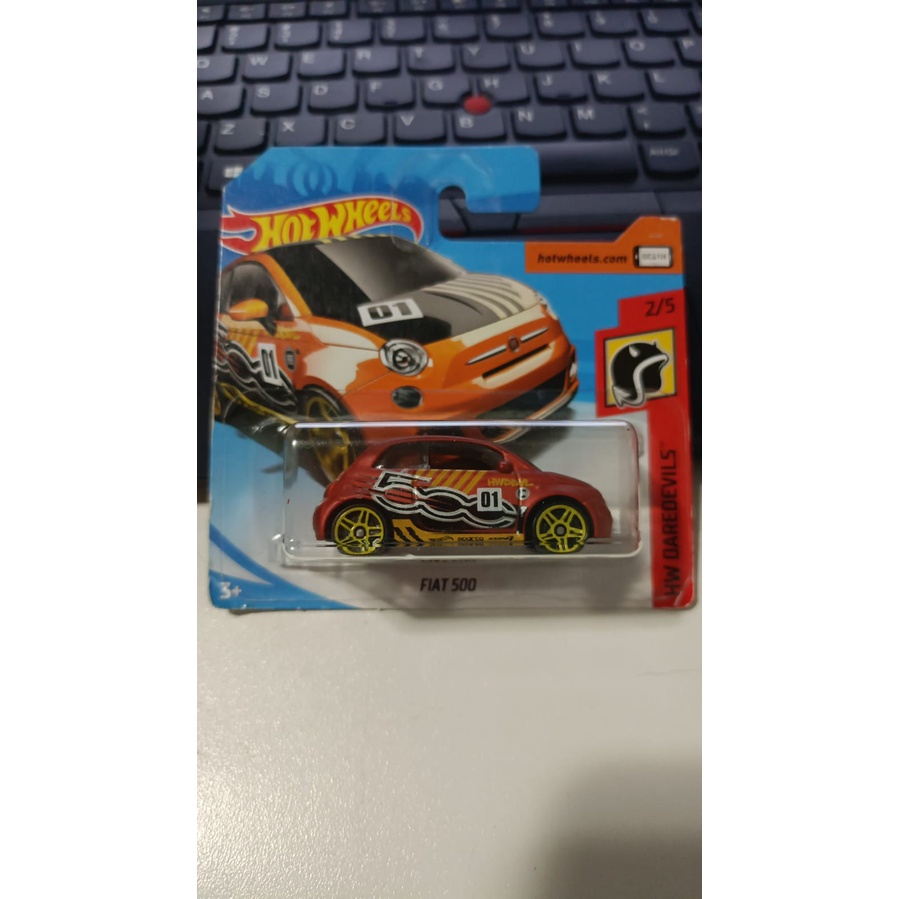 Miniatura Hot Wheels Fiat 500 HW Daredevils Shopee Brasil