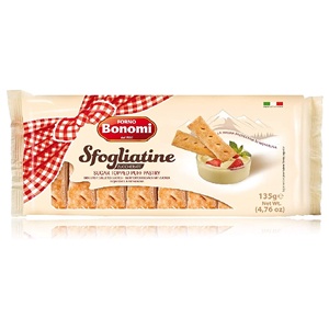 Biscoito Sfogliatine Glassate Italiano Bonomi 135 G Shopee Brasil