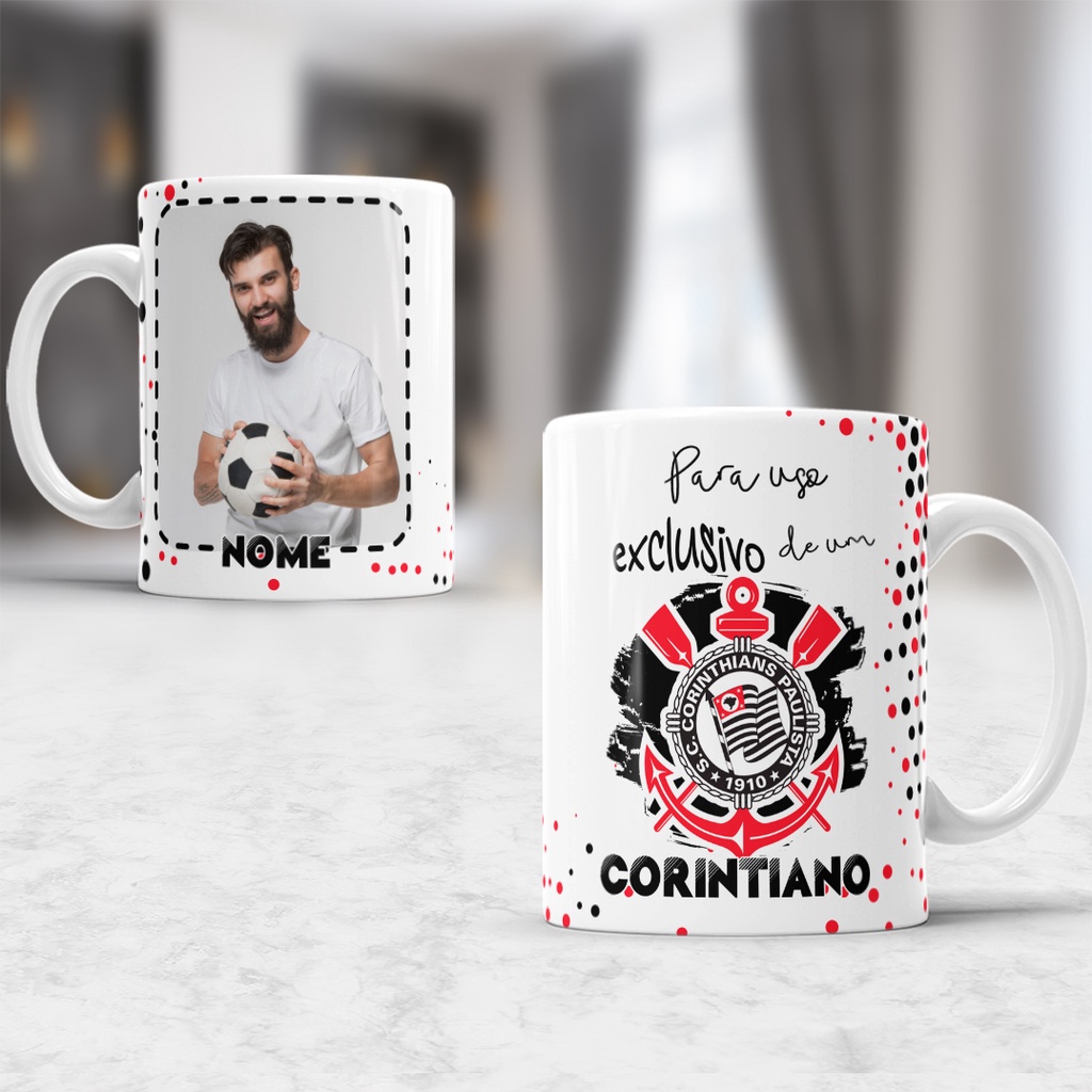 Caneca Personalizada Corinthians Do Foto E Nome Ml Shopee Brasil