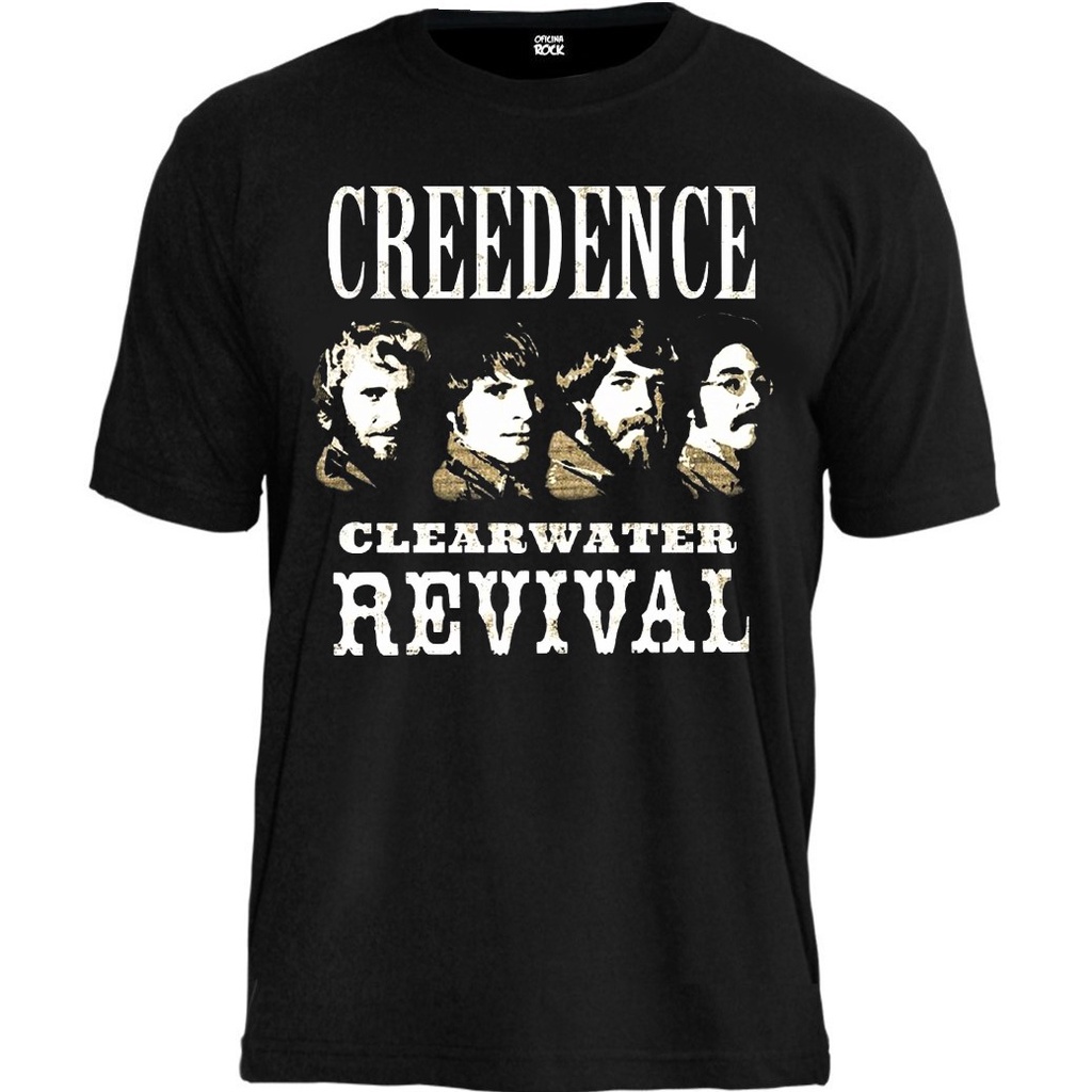 Camiseta Creedence Clearwater Revival Oficina Rock Original Shopee Brasil