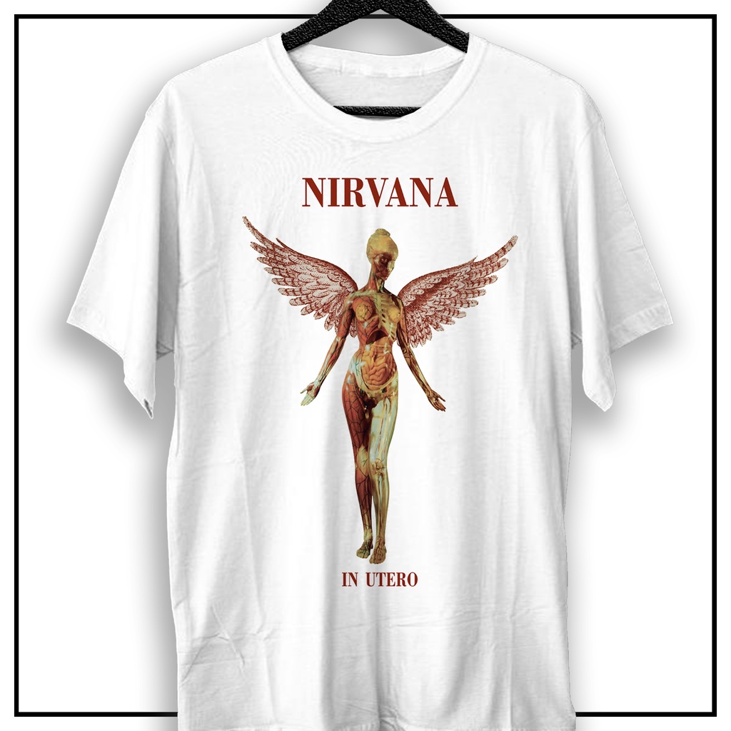 Camiseta Nirvana In Utero Capa Banda Rock Grunge Kurt Cobain Musica