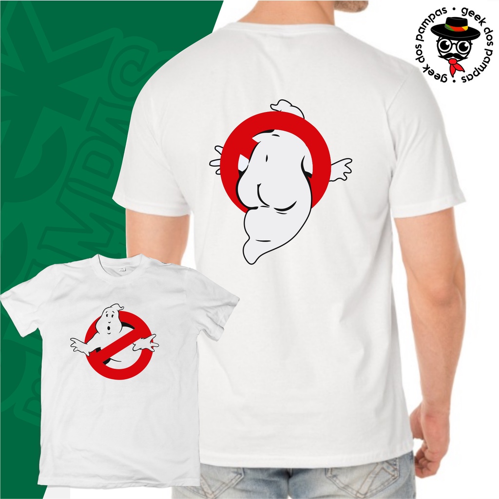 Camiseta Unissex Caça Fantasmas Ghostbusters Shopee Brasil