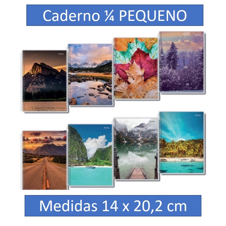 Caderno PEQUENO Espiral Capa Flexível 48 e 96 Folhas Shopee Brasil