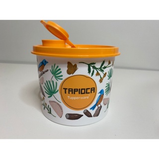 Tupper Redondinha Bico Tapioca Floral 300g Shopee Brasil