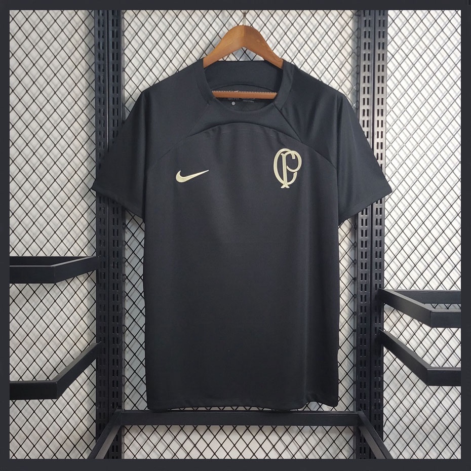 Camisa De Time Treino 2023 Futebol Preta KLDA BJ Shopee Brasil