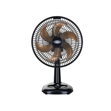 Ventilador Oscilante De Mesa Turbo Cm Preto Bronze Ventimais V