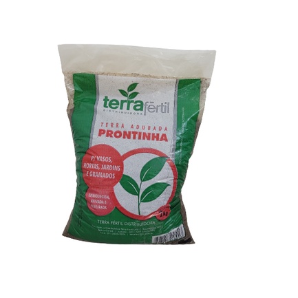 10 Kg Terra Vegetal Adubada Substrato Adubos Para Vasos Hortas