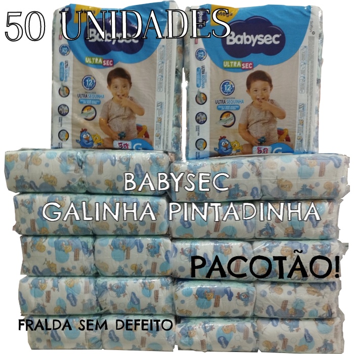 Fralda Galinha Pintadinha Babysec Fraldas Tam M A Kg