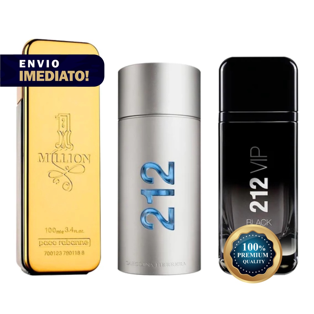 Kit Perfumes Masculinos Ml One Million Men E Black