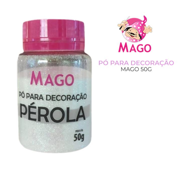 Pó Pérola Mago Glitter Comestível Para Decoração de Bolos e Doces em