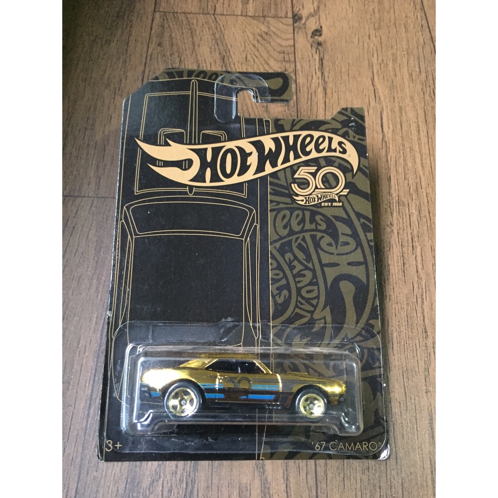 Hot Wheels 50anos Black And Gold Camaro Chase Shopee Brasil