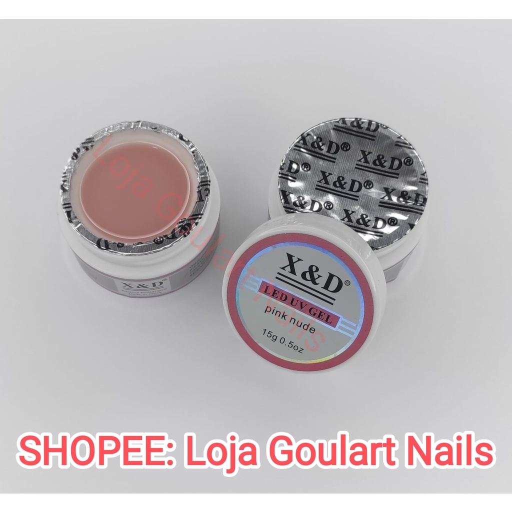 Gel X D 15g Led Uv Pink Nude Gel Para Unhas Xd Profissional Acrigel