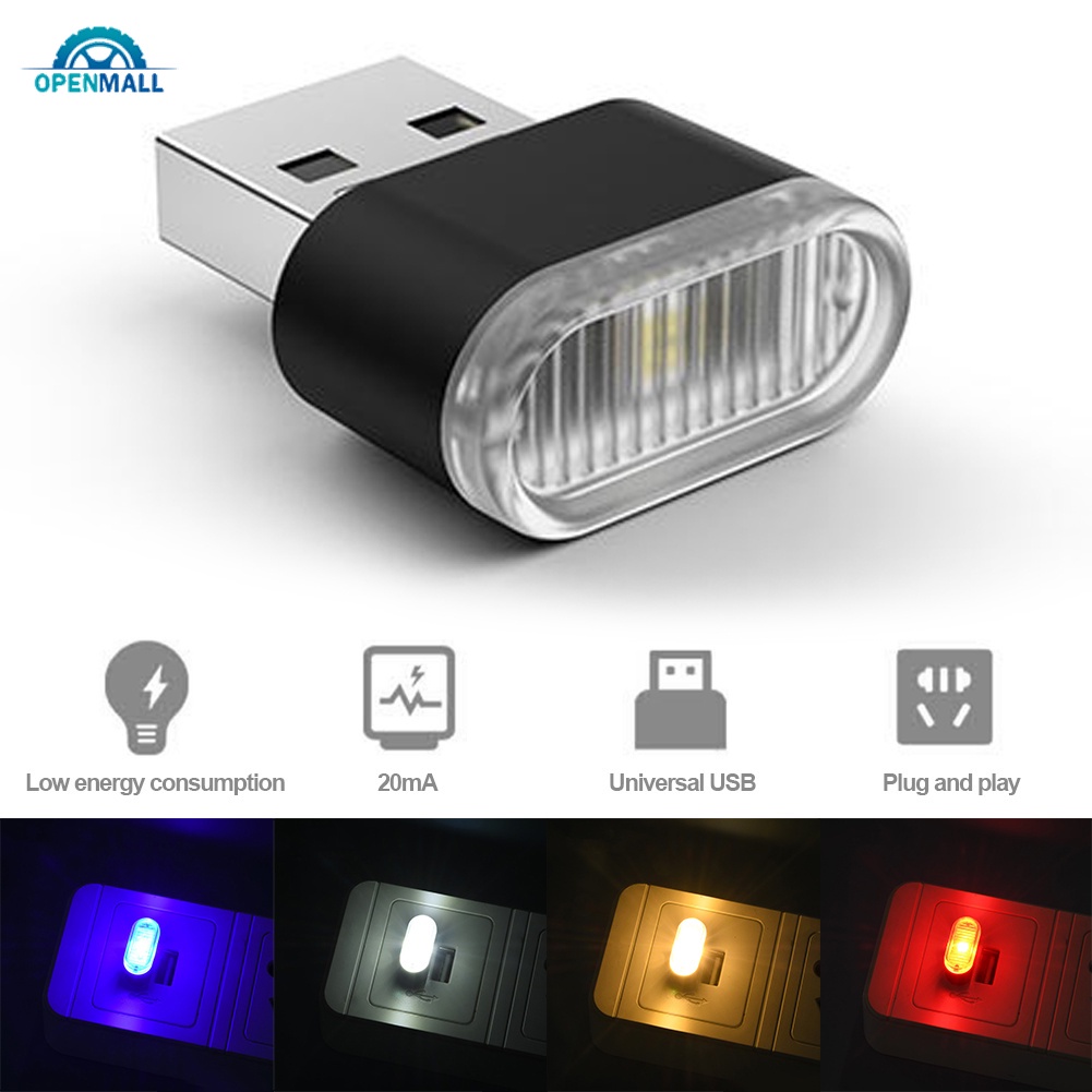 Om Mini Luz Atmosfera Usb Para Carro Noturna Modelagem Ambiente