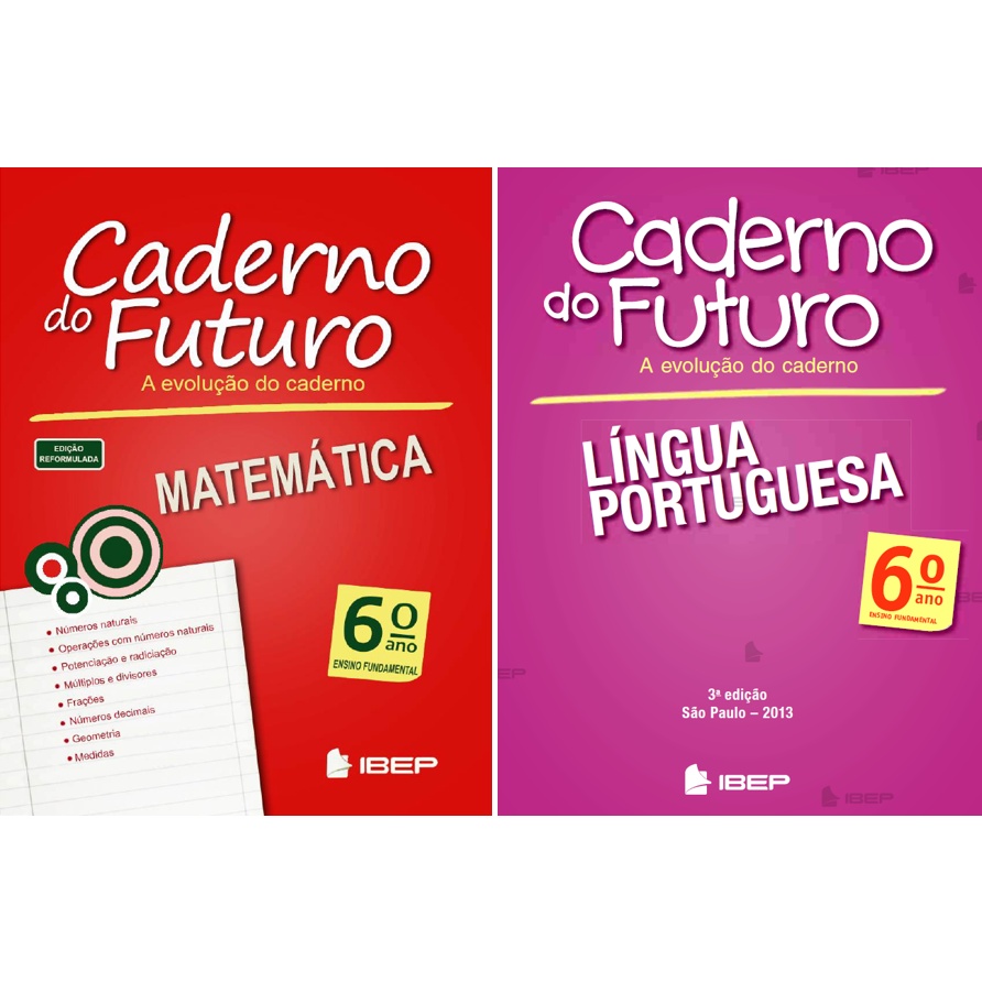 Kit Copia Do Caderno Do Futuro Mat Port Ano Professor Ibep Shopee