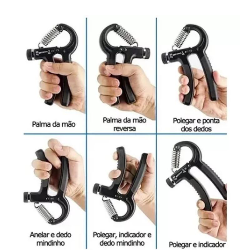 Hand Grip Flexor De Punho Mola Ajustável Antebraço Mãos Shopee Brasil