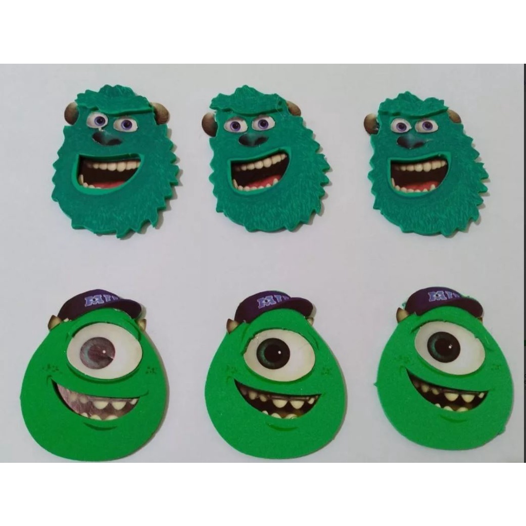 Aplique De Eva Carinha Monstros S A Mike E Sully Unidades Shopee