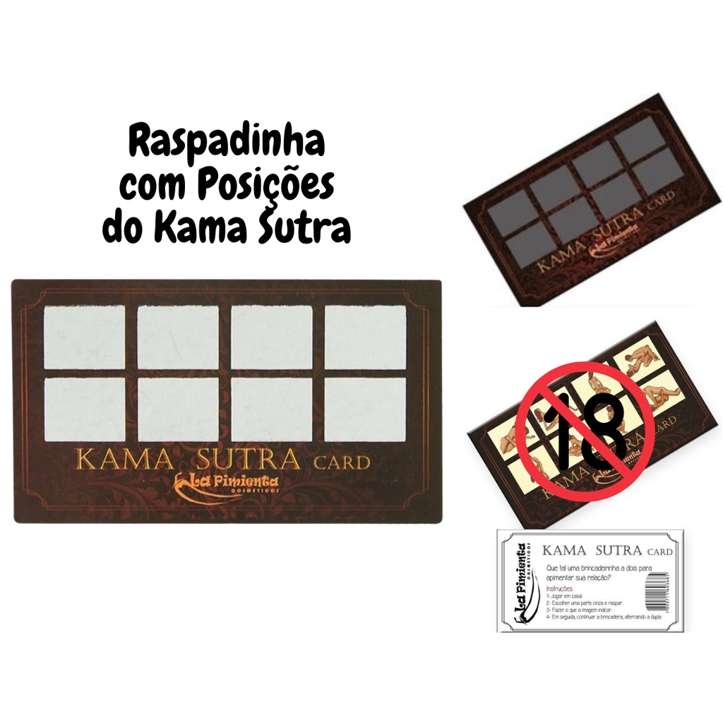 Raspadinha Posi Es Do Kama Sutra Sex Shop La Pimienta Shopee Brasil