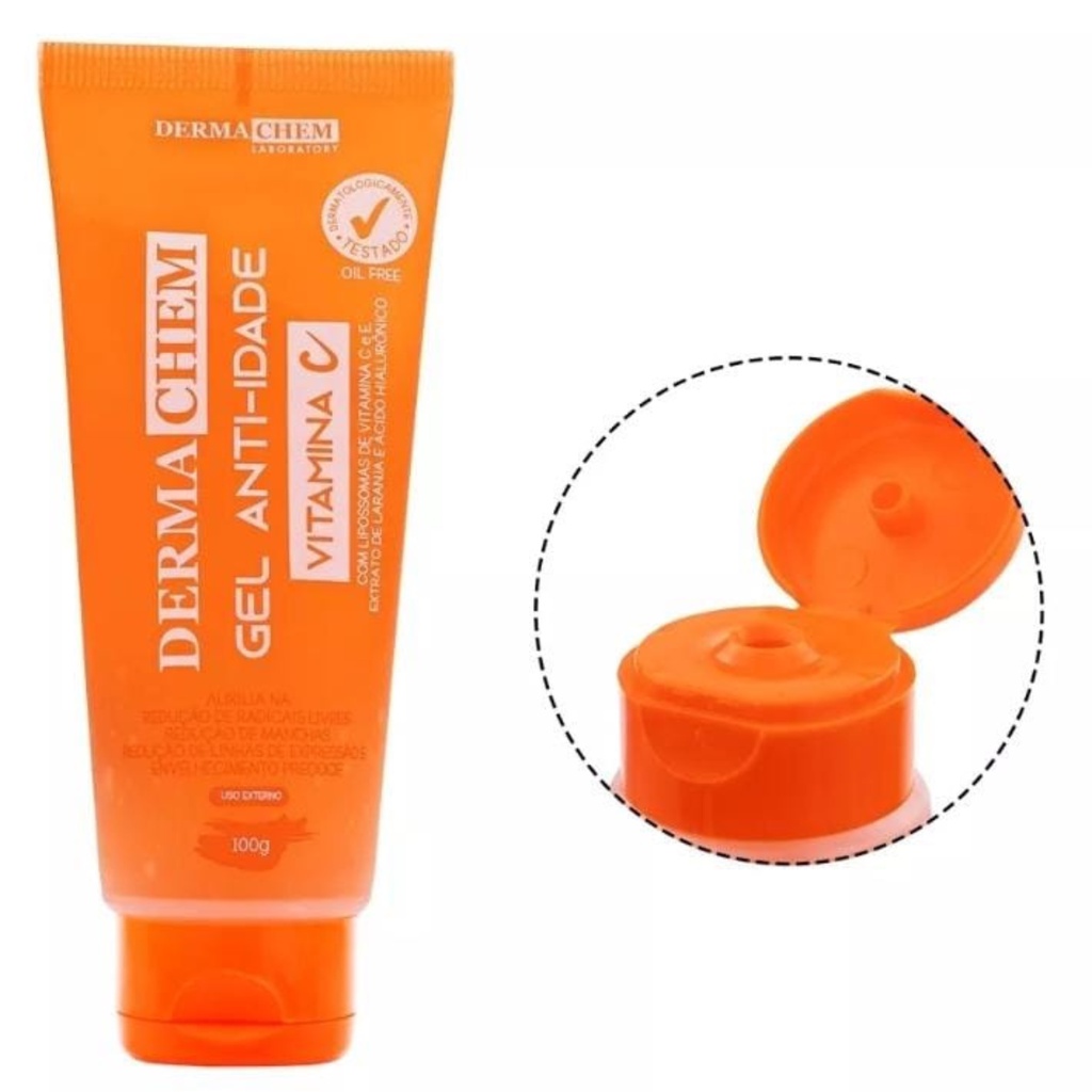 GEL ANTI IDADE VITAMINA C 100G DERMACHEM Shopee Brasil