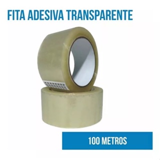 Kit Fitas Adesiva Transparente Mm X Metros Durex Largo