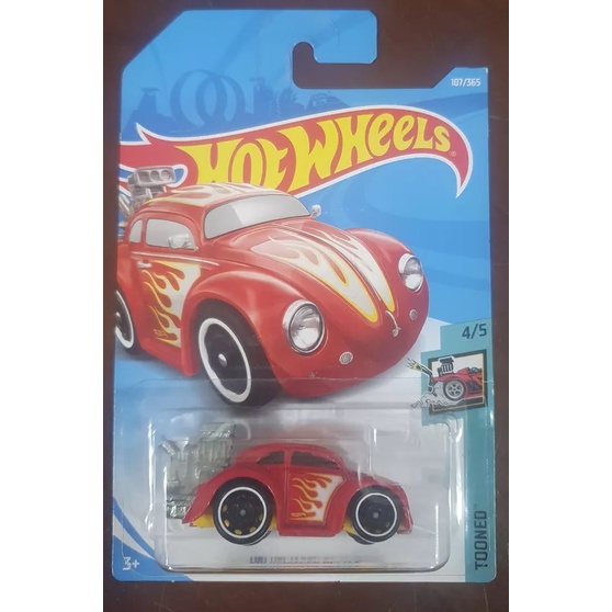 Miniatura Hot Wheels Volkswagen Fusca Beetle Tooned Shopee Brasil