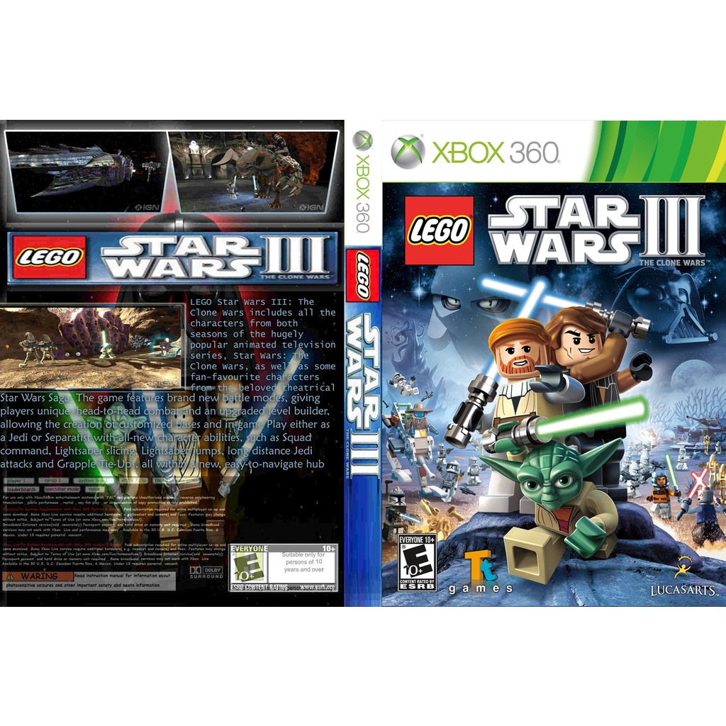 Lego Star Wars Iii The Clone Wars P Xbox Desbloq Jtag Ltu Lt Rgh