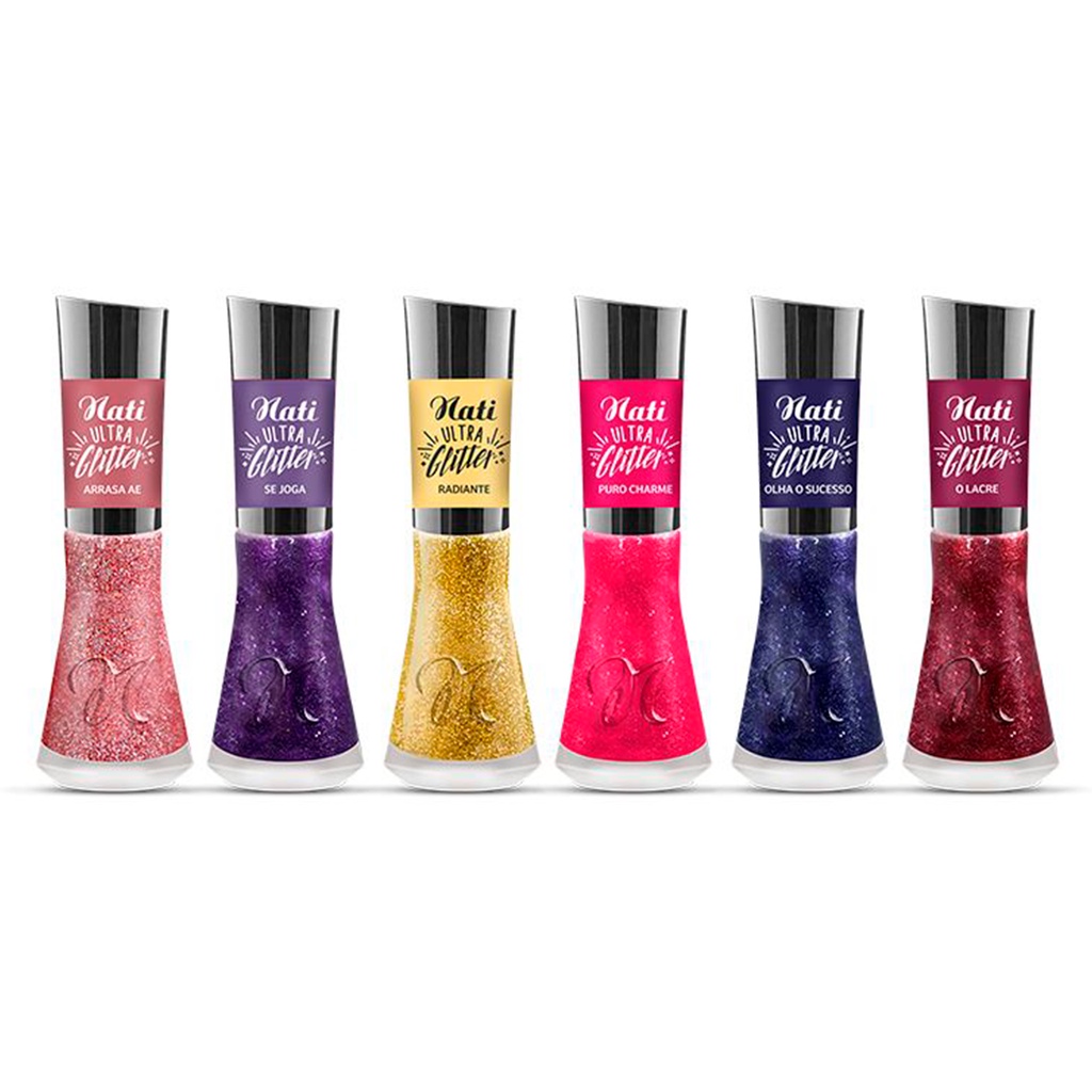 Kit Esmalte Nati Colecao Ultra Glitter Shopee Brasil