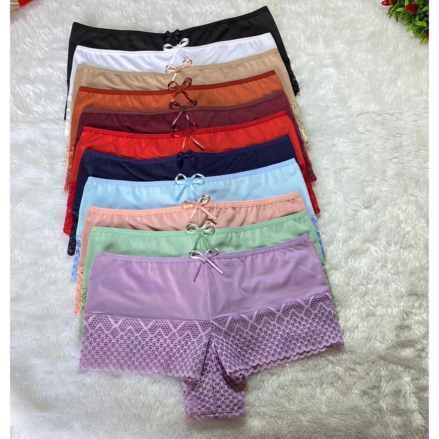 Kit Calcinhas Cale On Feminina Lingerie Calesson Shortinho Conforto