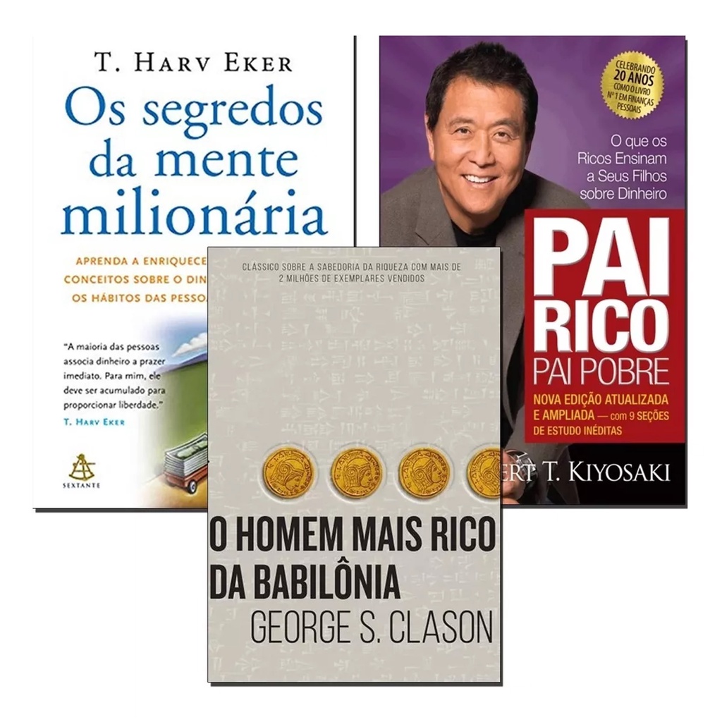 Livro Pai Rico Pai Pobre Segredos Mente Homem Mais Rico Babilonia