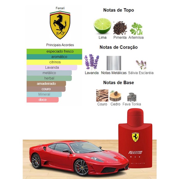 Ferrari Red Masculino Edt Ml Shopee Brasil