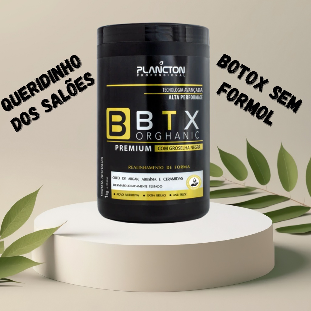 Botox Btx Orghanic Premium Plancton 1kg Mascara Selante Proteção