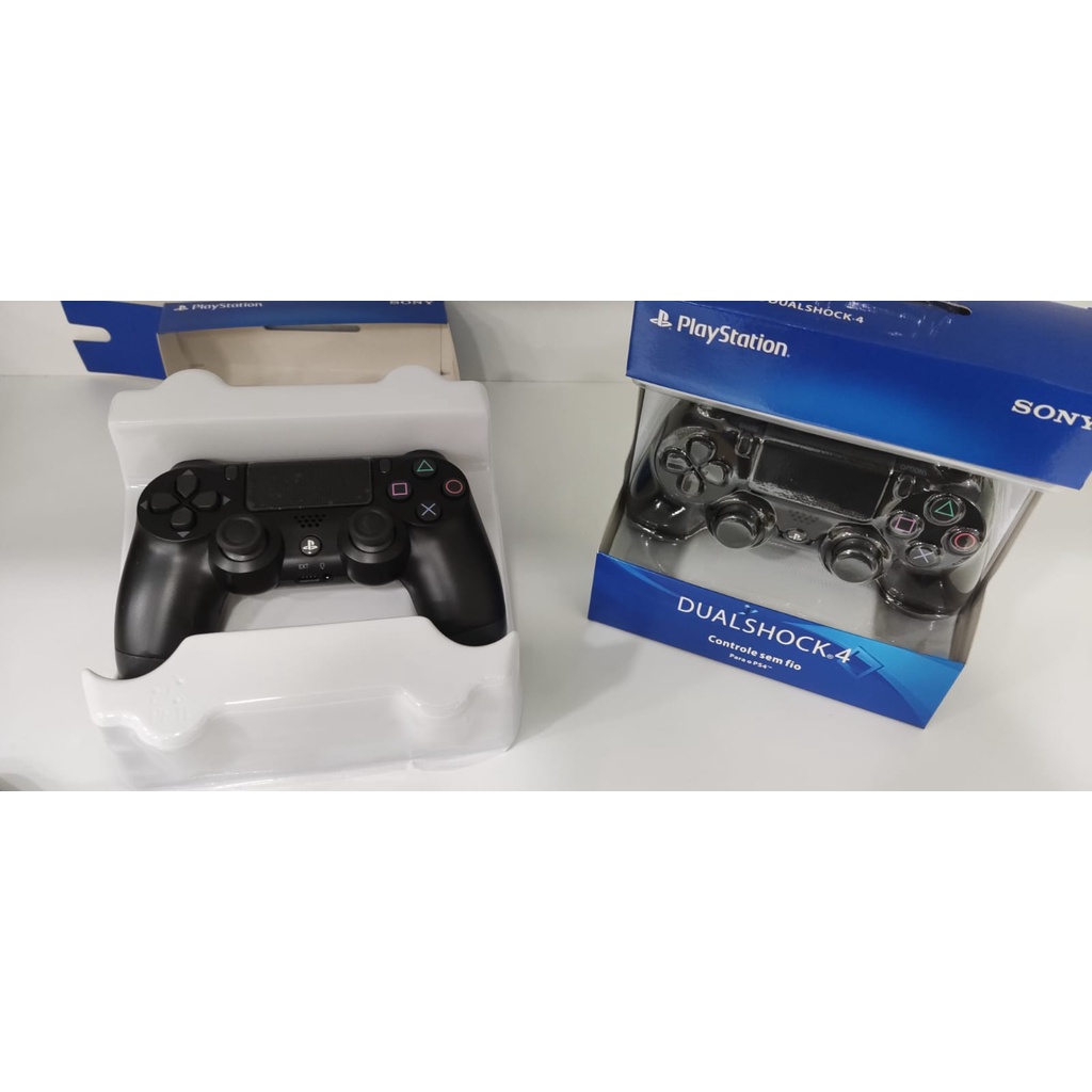 Controle Joystick Sem Fio Sony Playstation Dualshock Jet Black Novo