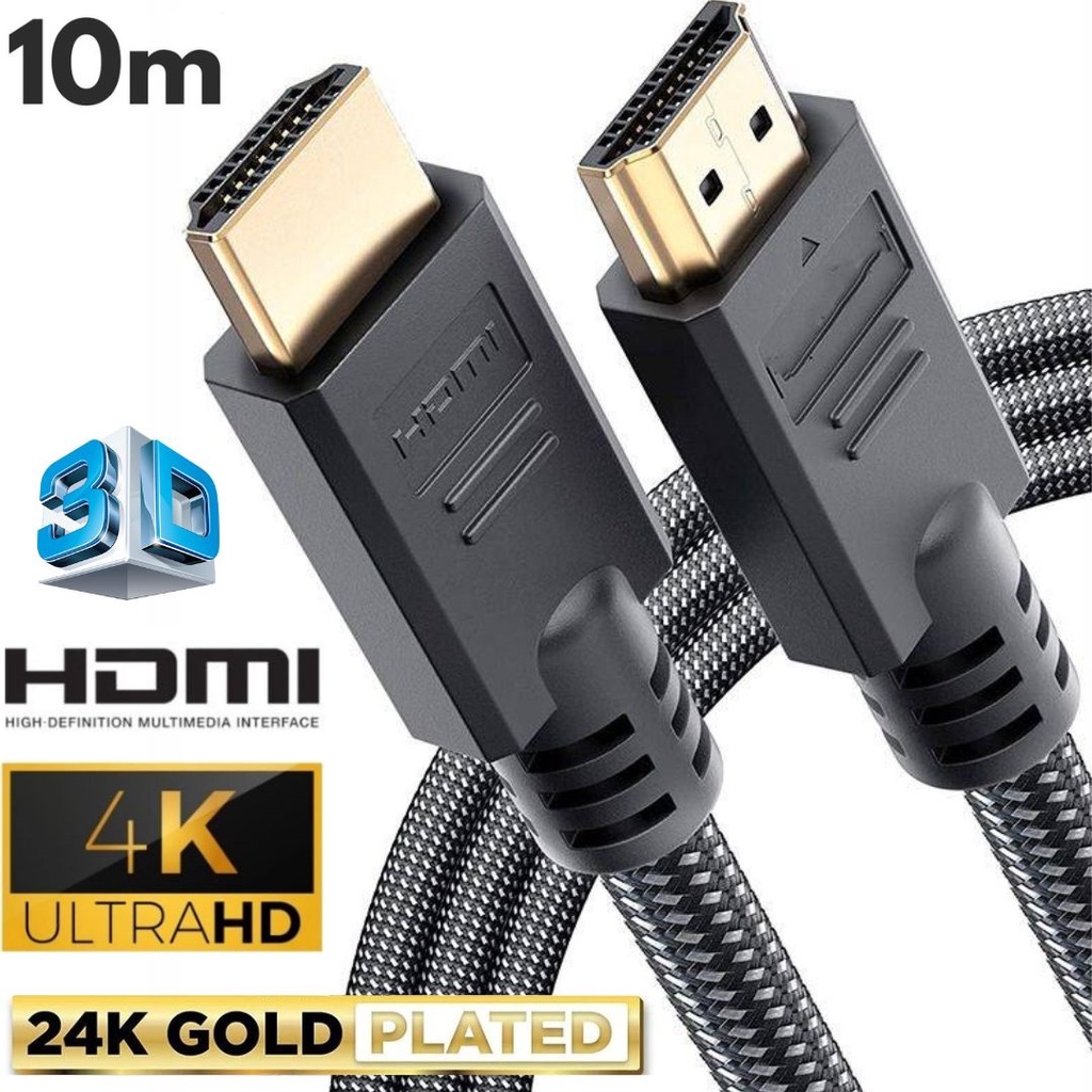 Cabo Hdmi M K Full Hd Blindado Filtro Tv Notebook Monitor